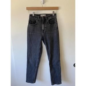 Everlane The Curvy Cheeky Jean Black Size 24 Crop